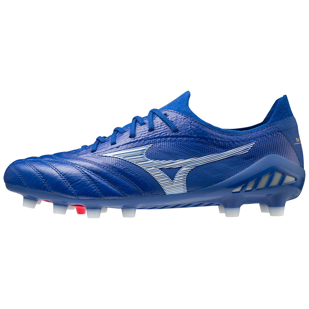 Botas de Futbol Mizuno Morelia Neo 3 beta Japan Hombre Azules/Blancas Outlet DFYV-50697